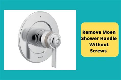 remove moen shower handle|How to Remove Moen Shower Handle: A Step